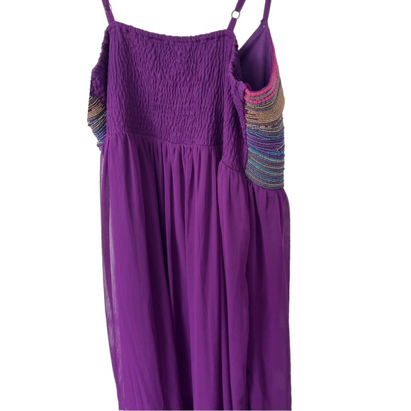 Michel Studio Collection: Formal Beaded Flowy Maxi Dress - Picture 8 of 15